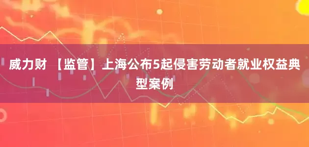 威力财 【监管】上海公布5起侵害劳动者就业权益典型案例